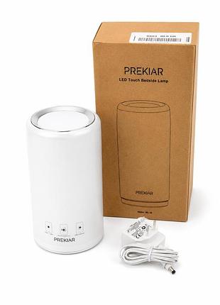 Настольная сенсорная led лампа prekiar wl-38, прикроватный ночник с регулировкой яркости и usb зарядкой