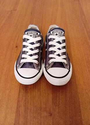 Детские кеды converse оригинал размер 29 сини низкие конверсы 18 см - 350 грн