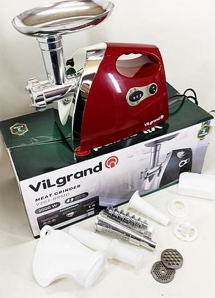 Электромясорубка vilgrand v203-brmg 2000вт red