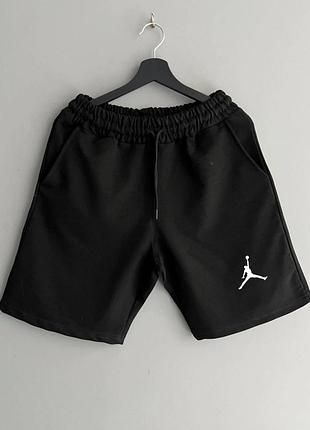 Чоловічі шорти air jordan в чорному кольорі
