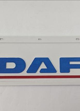 Бризговик білий з написом daf 650x220mm рельєфний напис 1шт