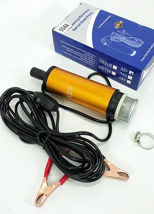 Насос погружной для перекачки топлива дизеля бензина rewolt fuel/diesel pump 12в 12л/мин