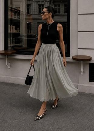 Стильна красива спідниця міді на резинці від h&m