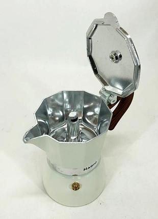 Топ гейзерных кофеварок magio mg-1007 150 мл, гейзерная турка для кофе, кофеварка гейзерная mx-408 для офиса