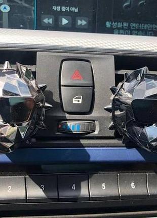 Багаторазовий ароматизатор у вентиляційну решітку bulldog глянець чорний