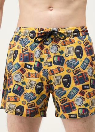 Шорты для плавания slavni swimming pool print