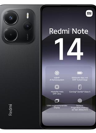 Xiaomi redmi note 14 8/256 black | новый, гарантия год