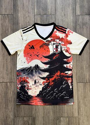 Футболка японія адідас red moon japan house adidas унісекс аніме one piece аниме ван піс пис футбольна