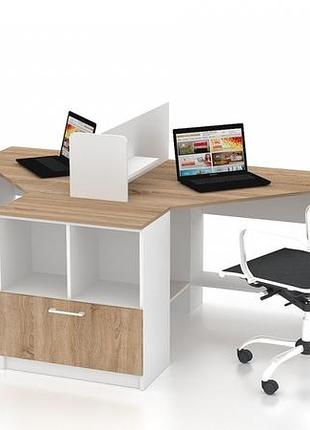 Комплект офисной мебели flashnika simpl 9 (1800мм x 1250мм x 1050мм)