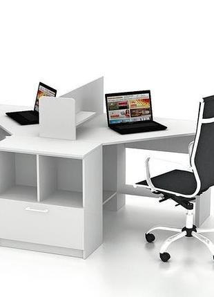 Комплект офисной мебели flashnika simpl 8.1 (3200мм x 1250мм x 1050мм)