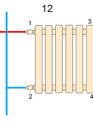Радиатор warm well column 2 1800x470 цвет необработанного металла подкл.34