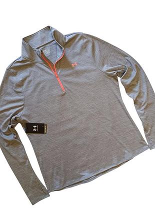 Кофта лонгслив under armour heatgear 1/2 zip pullover(1254333) xl