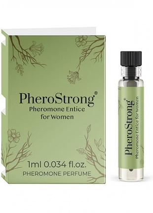 Жіночі парфуми з феромонами pherostrong entice пробник з квітковим ароматом, 1 мл
