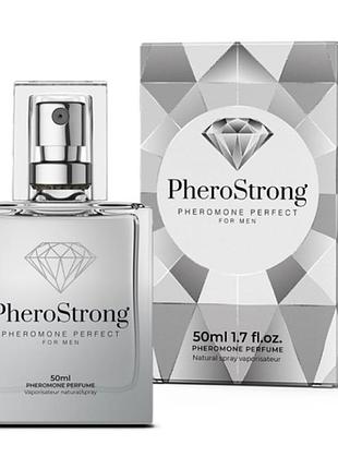Чоловічі парфуми з феромонами pherostrong perfect з нотами кардамону, шавлії та ванілі, 50 мл