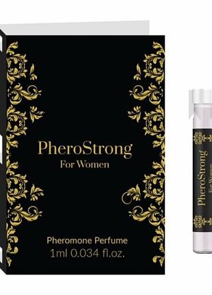 Жіночі парфуми з феромонами pherostrong пробник з квітково-фруктовим ароматом, 1 мл