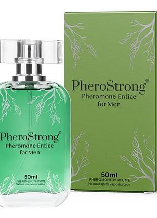 Мужские духи с феромонами pherostrong entice с нотами бергамота, листьев апельсина и древесины, 50 мл