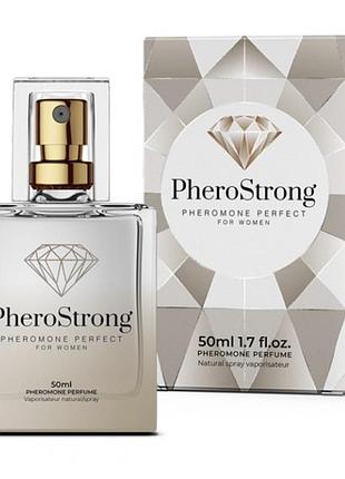 Жіночі парфуми з феромонами pherostrong perfect з нотами лічі, троянди та амбри, 50 мл