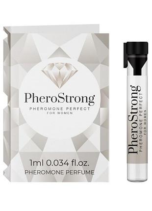 Женские духи с феромонами pherostrong perfect пробник с цветочным ароматом, 1 мл