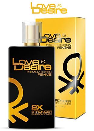 Женские духи с феромонами love & desire gold для привлечения мужчин с фруктово-цветочным ароматом, 100 мл
