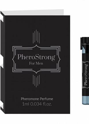 Мужские духи с феромонами pherostrong пробник с морским древесно-фруктовым ароматом, 1 мл