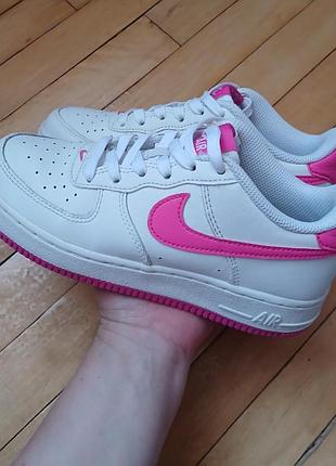 Кожаные кроссовки nike air fosce1