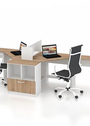Комплект офисной мебели flashnika simpl 7 (4600мм x 1250мм x 1466мм)