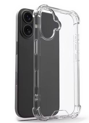 Чехол armored clear для iphone 16 plus защитный прозрачный аксессуар для надежной защиты смартфона
