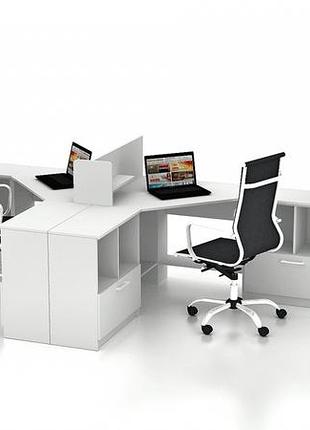 Комплект офисной мебели flashnika simpl 12.1 (4600мм x 1600мм x 1446мм)