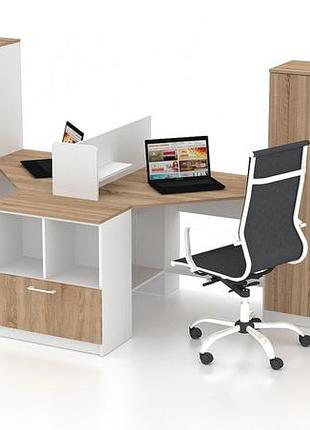 Комплект офісних меблів flashnika simpl 2 (3200мм x 1250мм x 1446мм)