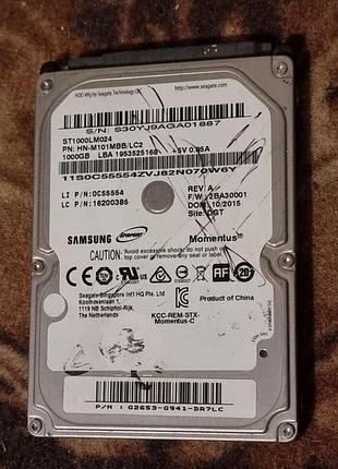 100% hdd 2.5 1 тб samsung-seagate 5400 76.8/79.4 жесткий диск сигейт st1000lm024-hn-m101mbb/lc2