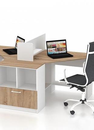 Комплект офисной мебели flashnika simpl 8 (3200мм x 1250мм x 1050мм)