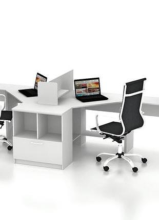 Комплект офисной мебели flashnika simpl 7.1 (4600мм x 1250мм x 1466мм)