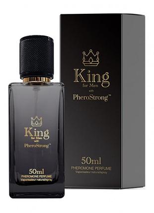 Чоловічі духи з феромонами pherostrong king для приваблення жінок з мандарином, яблуком і корицею, 50 мл