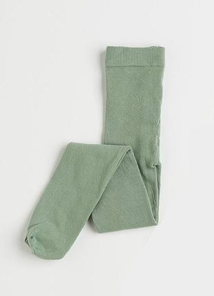 Колготки хлопковые для девочки h&m 0293433-055_0756095_ 134-140 см (8-10 years) хаки