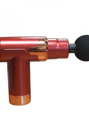 Масажер м'язовий розслаблюючий ручний 4 насадки на акумуляторі fascial gun jy-760
