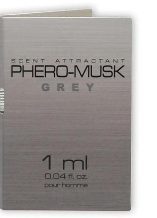 Духи с феромонами мужские phero-musk grey, 1 мл
