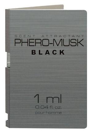 Духи з феромонами для чоловіків phero-musk black, 1 ml