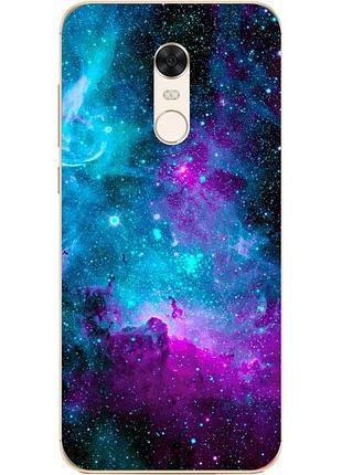 Силіконовий чохол для xiaomi redmi 5 plus з малюнком космос