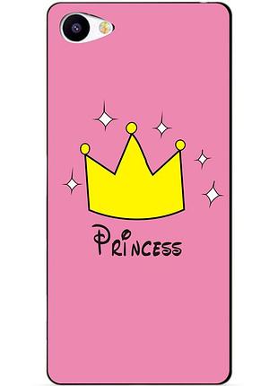 Чехол силиконовый бампер для meizu u20 с рисунком princess