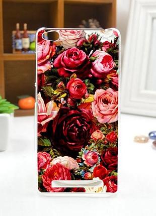 Силіконовий чохол для xiaomi redmi 3 з малюнком троянди