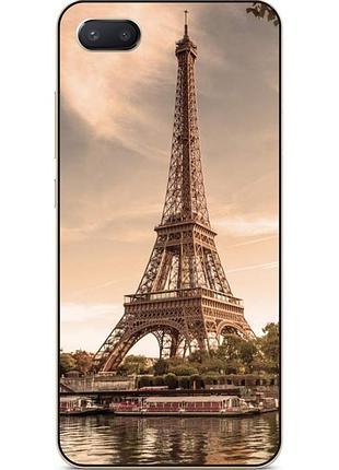 Силіконовий чохол бампер для iphone 7 plus з малюнком ейфелева вежа