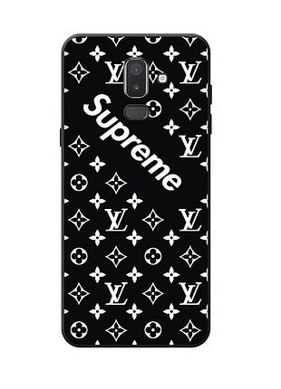 Бампер силиконовый для samsung j8 / a6 plus с рисунком суприм