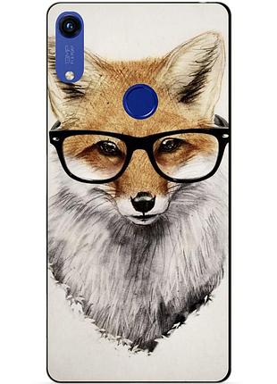 Силіконовий чохол для huawei honor 8a з малюнком лисиця