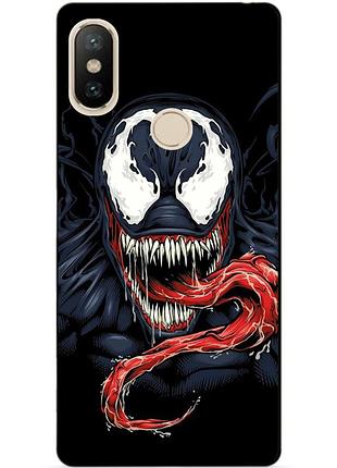 Силиконовый бампер чехол для xiaomi redmi s2 с рисунком веном