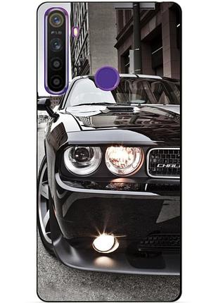 Силиконовый чехол бампер для realme 5 с рисунком dodge