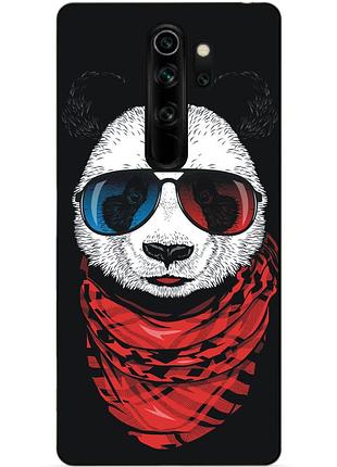 Силиконовый чехол бампер для xiaomi redmi note 8 pro с рисунком панда