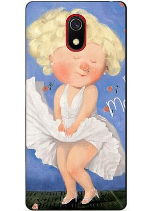 Бампер силіконовий чохол для xiaomi redmi 8a з малюнком монро гапчинська