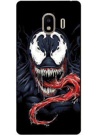 Силиконовый бампер чехол для samsung j4 galaxy j400 с рисунком веном