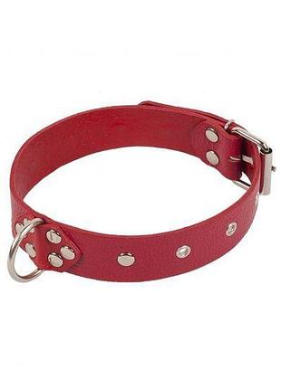 Ошейник dominant collar, red
