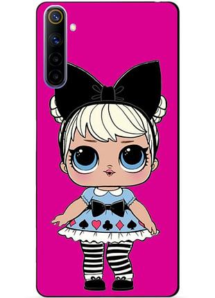 Силиконовый чехол бампер для realme 6 с рисунком кукла lol